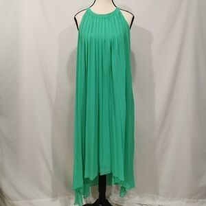New York & Company Pleated Chiffon High Low Dress - Sz XS